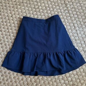 J crew navy skirt